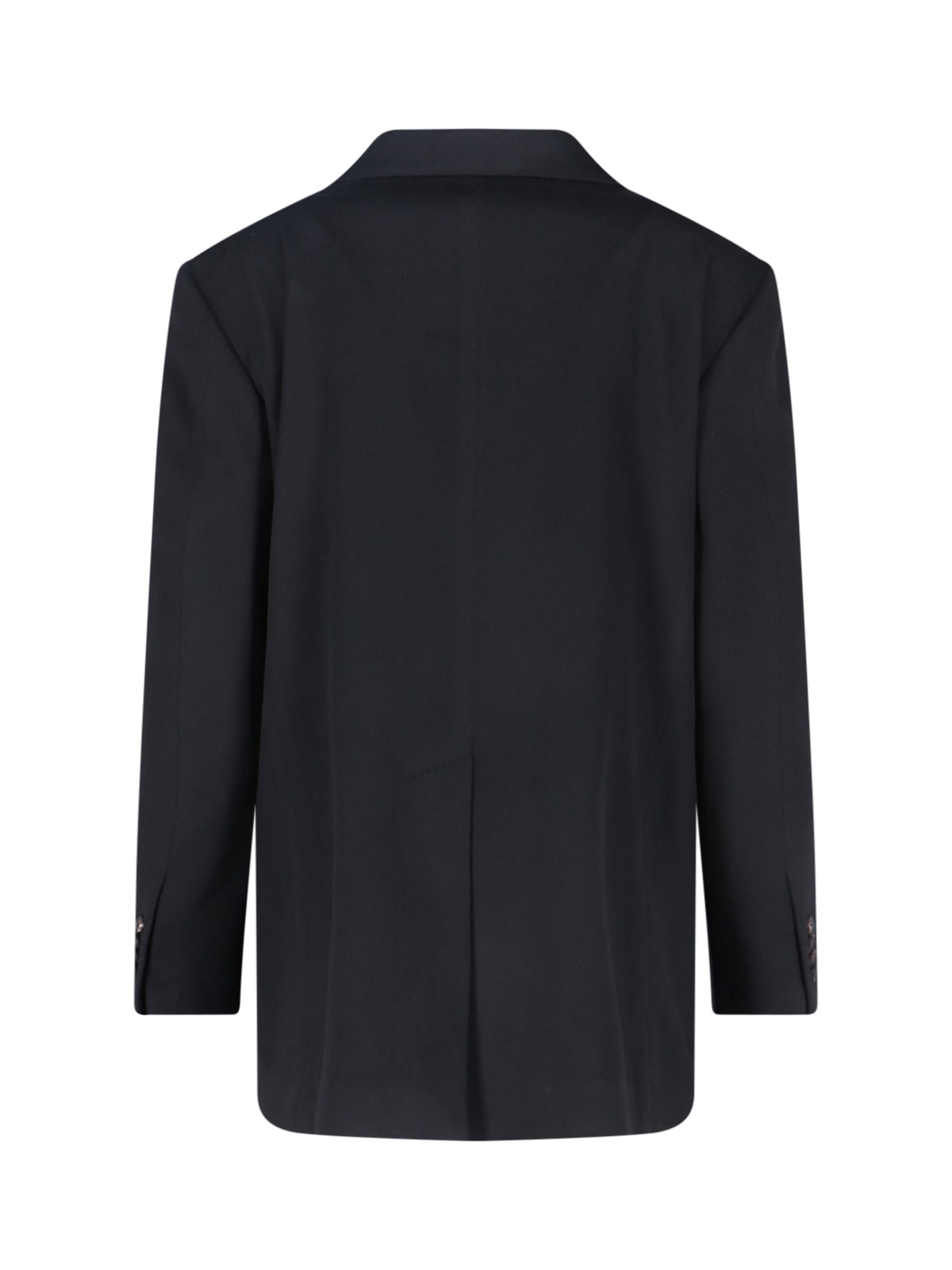 Tagliatore Double-breasted Blazer Featuring Buttoned Cuffs In Black