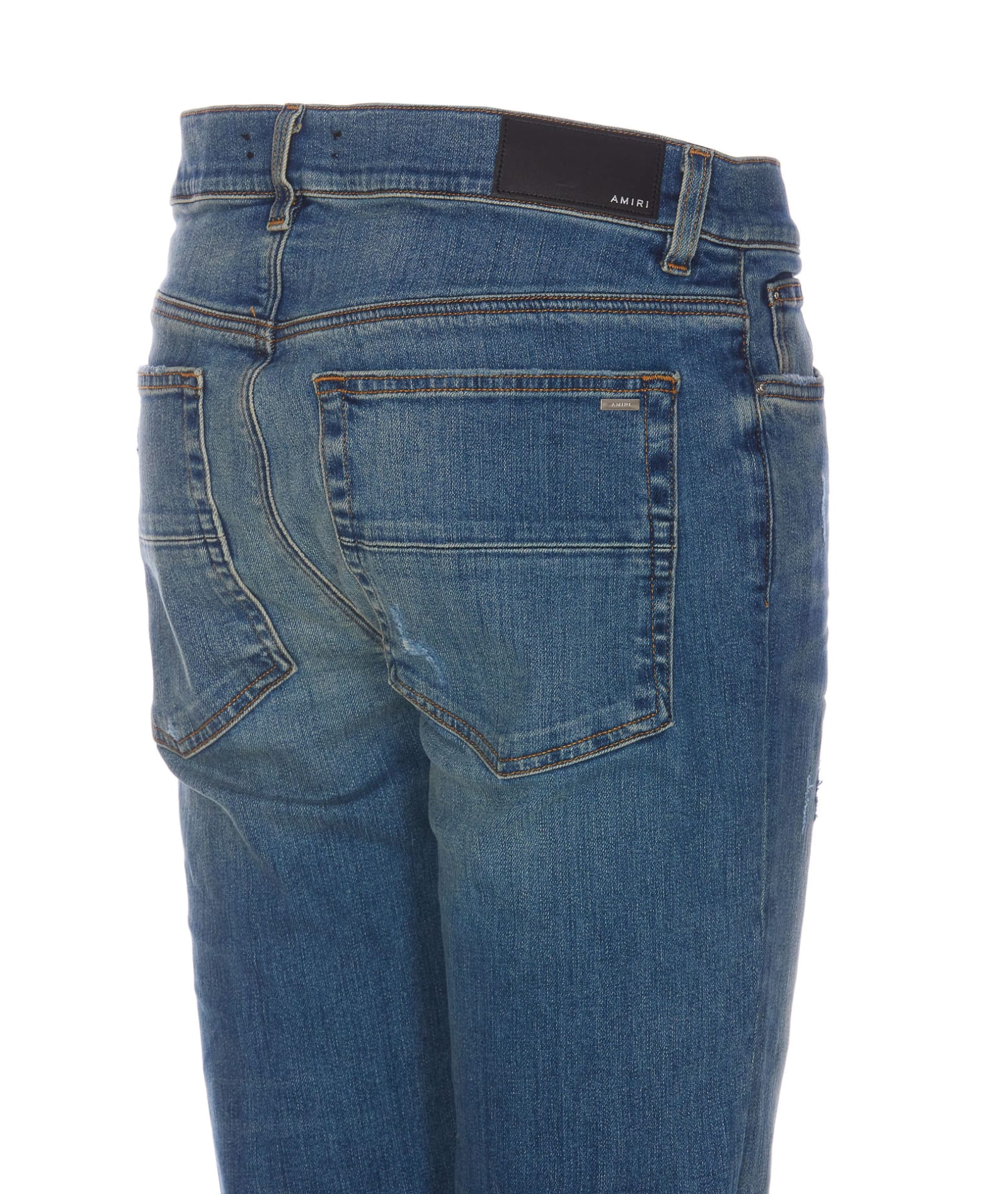 Shop Amiri Mx1 Jeans In Blue