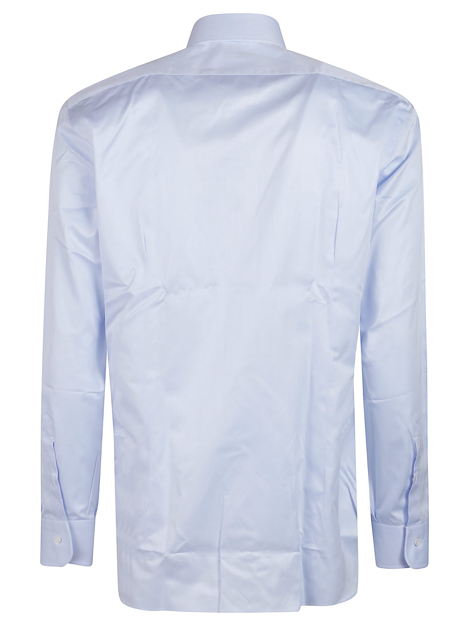 Barba Napoli Long Sleeve Neck Shirt In Azzurro