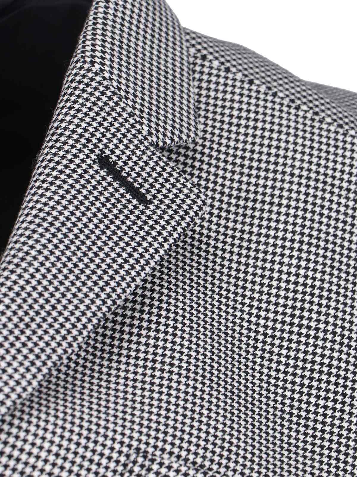Comme Des Garçons Asymmetric Blazer With Notched Lapel Design In Blue