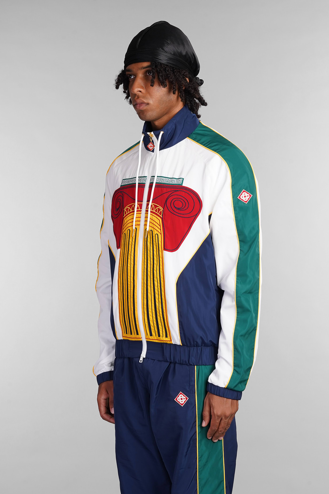 Shop Casablanca Casual Jacket In Multicolor Polyester