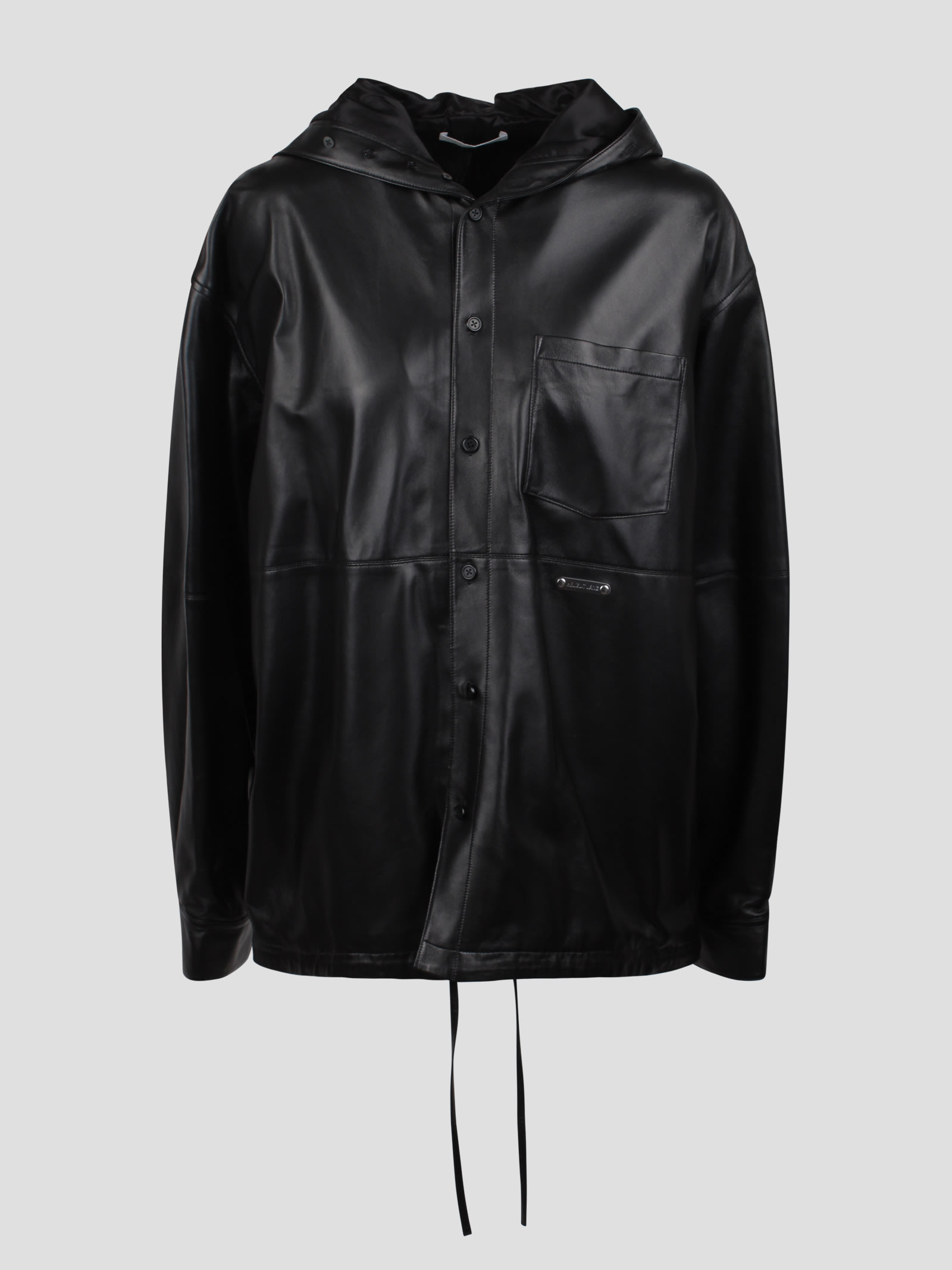 Shop Helmut Lang Hooded Jacket