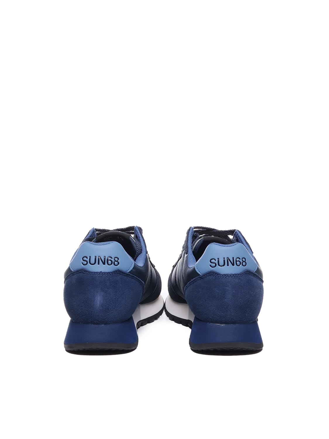 Shop Sun 68 Sneakers Jaki Solid In Suede In Navy Blue
