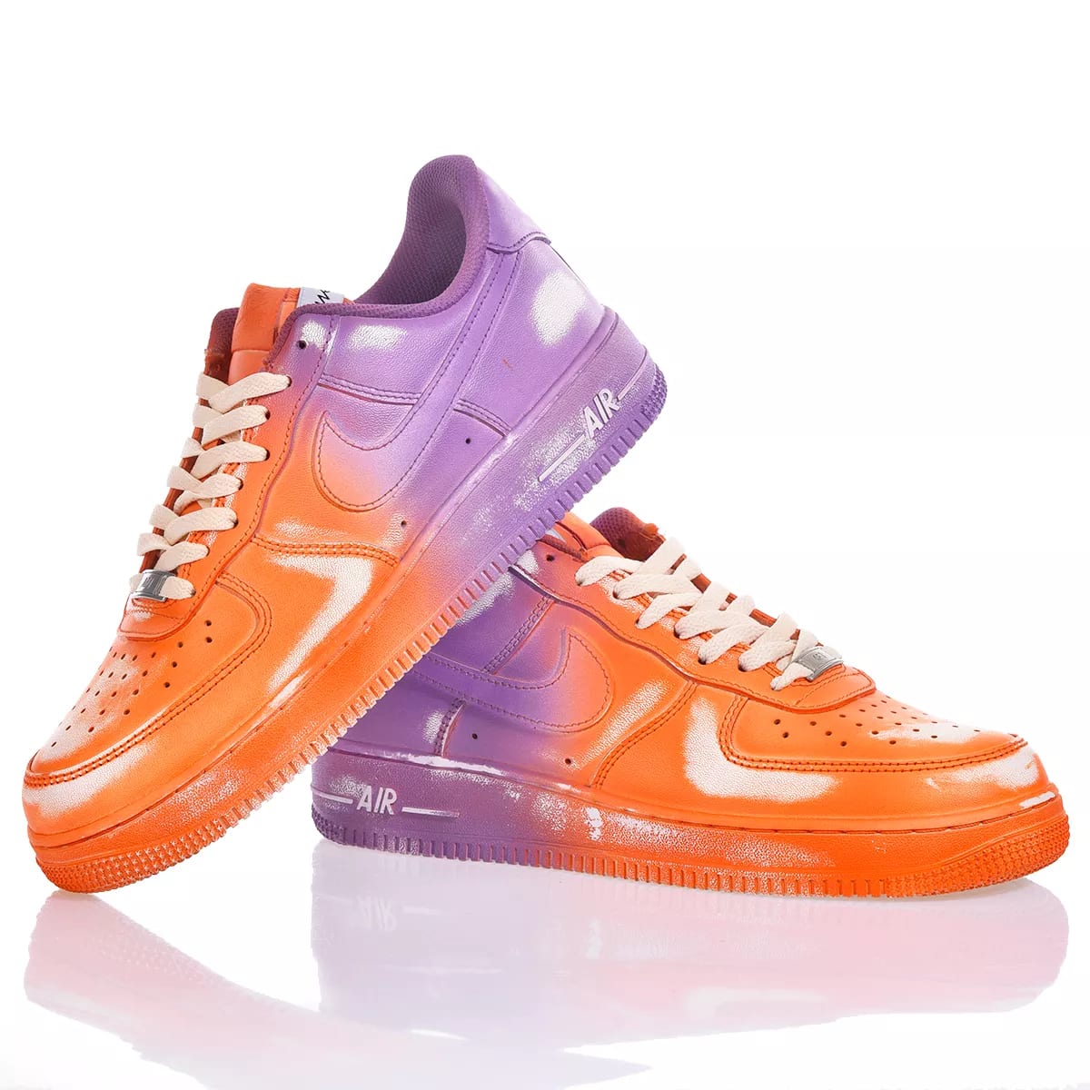 Shop Mimanera Nike Air Force 1 Orange Purple