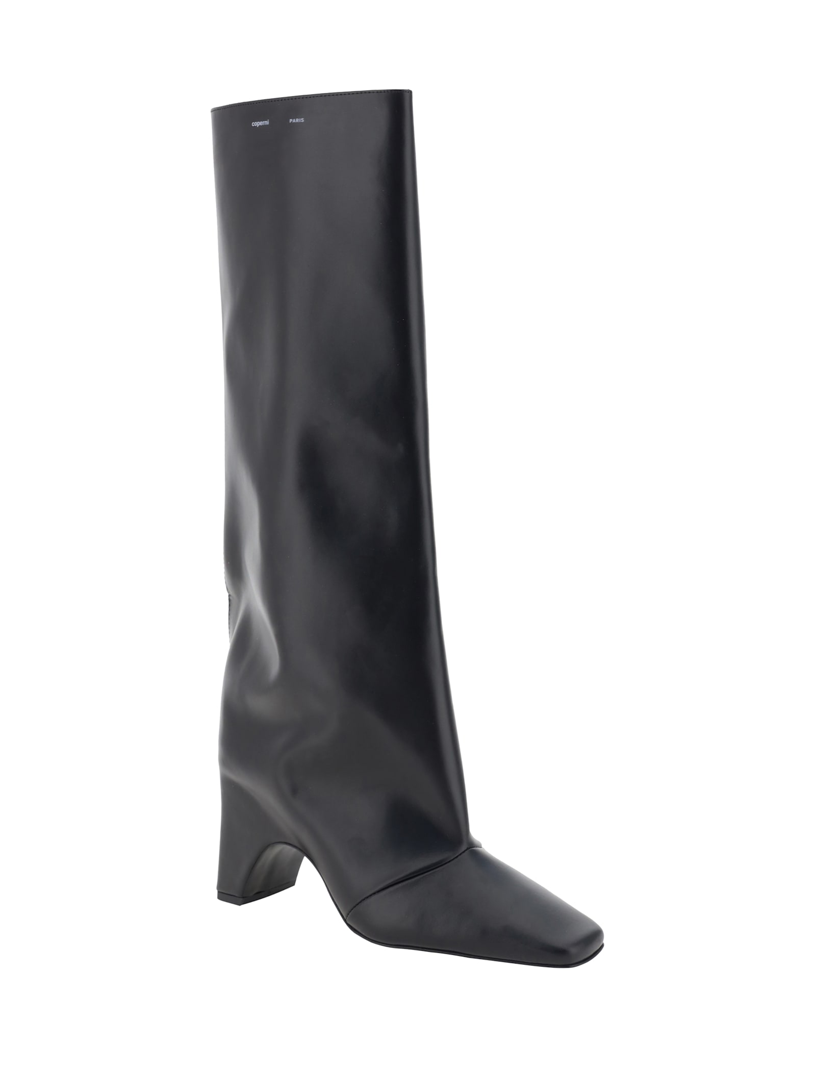 Shop Coperni Bridge High Boots In Black