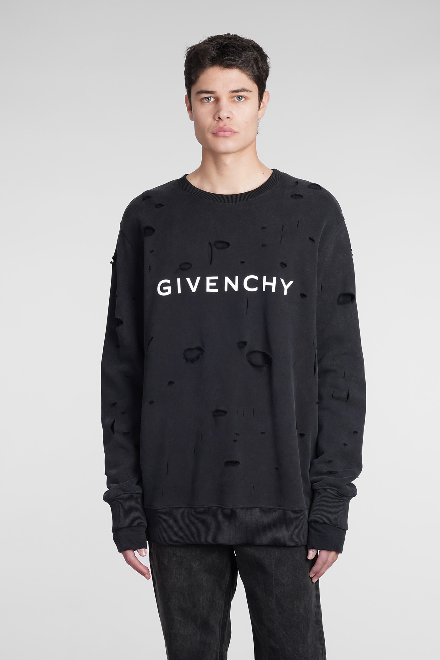 GIVENCHY SWEATSHIRT IN BLACK COTTON