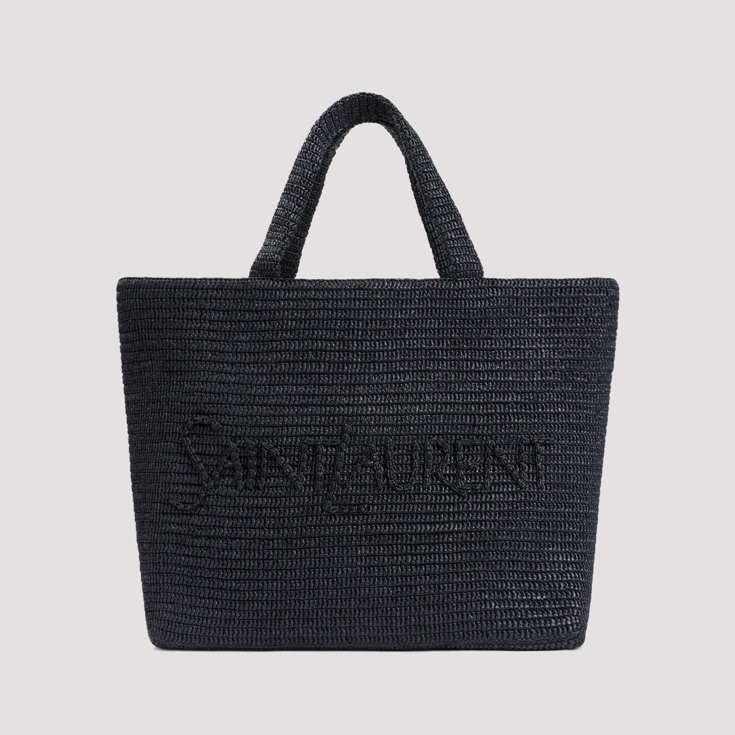 Saint Laurent Tote Bag In Rafia