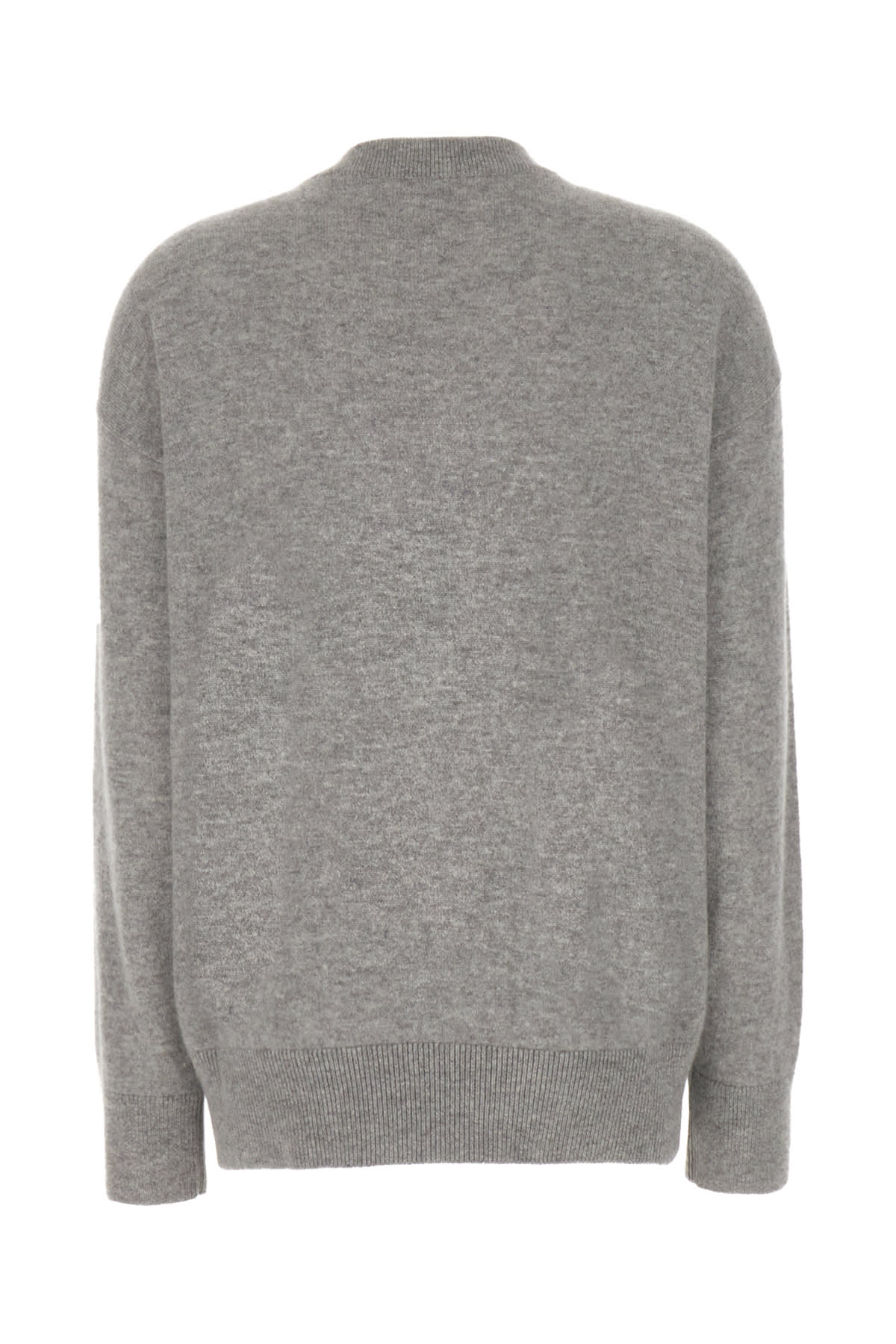 Shop Burberry Melange Grey Cashmere Sweater In Lightgreymelange