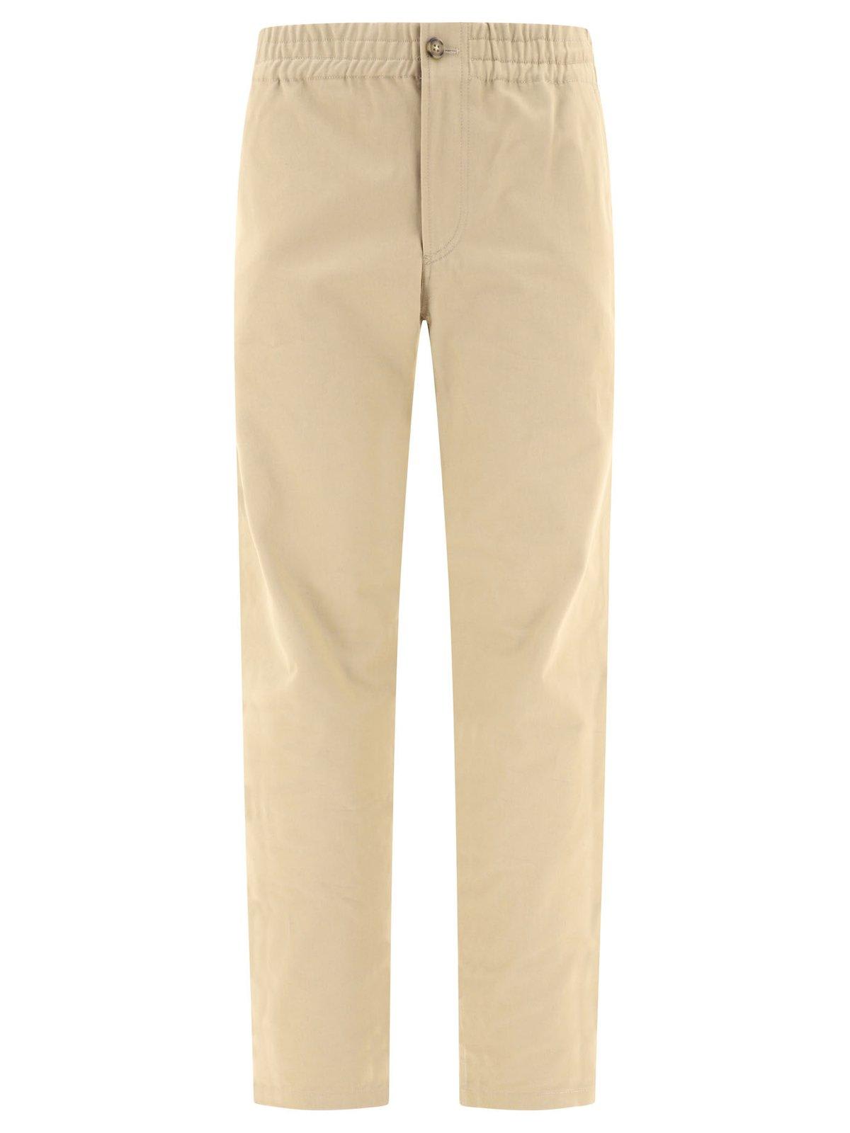 Shop Apc Beige Cotton Chuck Pant