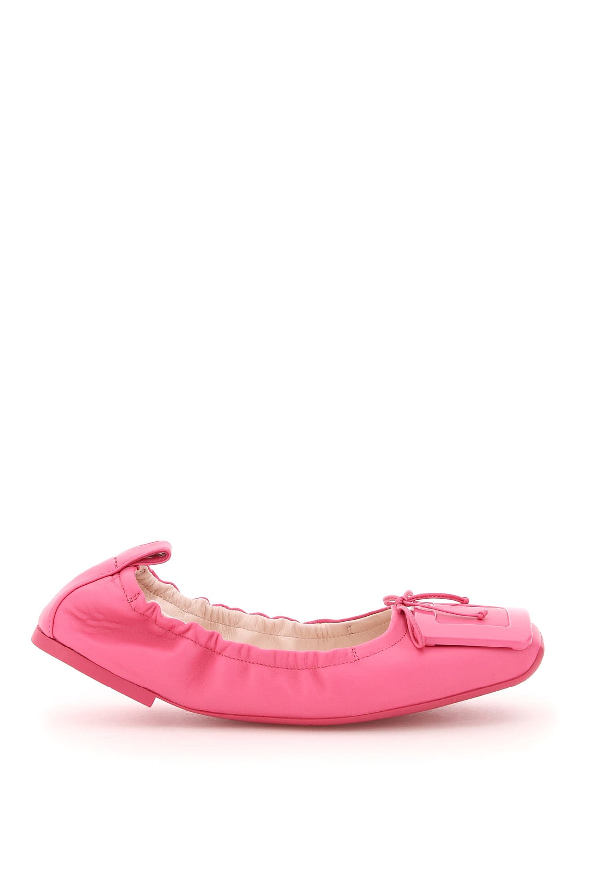 vicky logo tape knit ballet flat