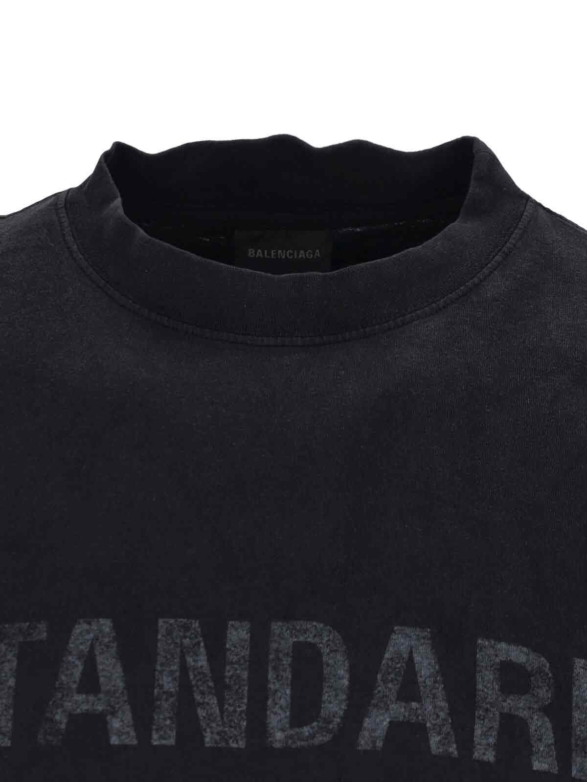 Balenciaga "standard" T-shirt By Bb In Black
