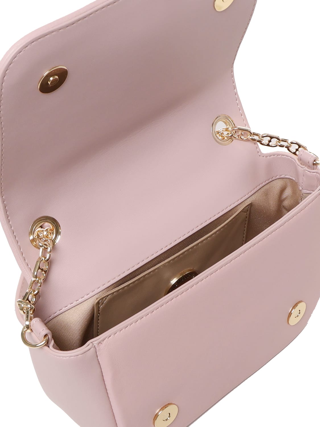 Shop Love Moschino Shoulder Bag In Ecoleather In Powder Pink