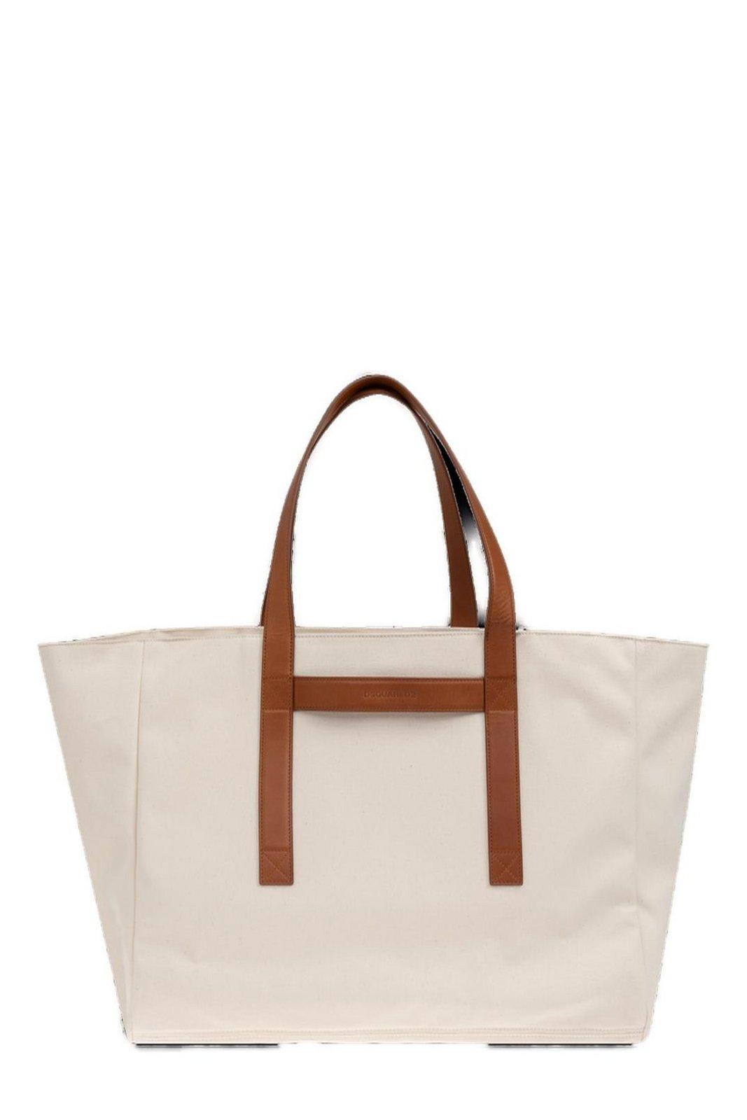 DSQUARED2 SUMMER LOVERS LOGO PRINTED SHOPPER BAG