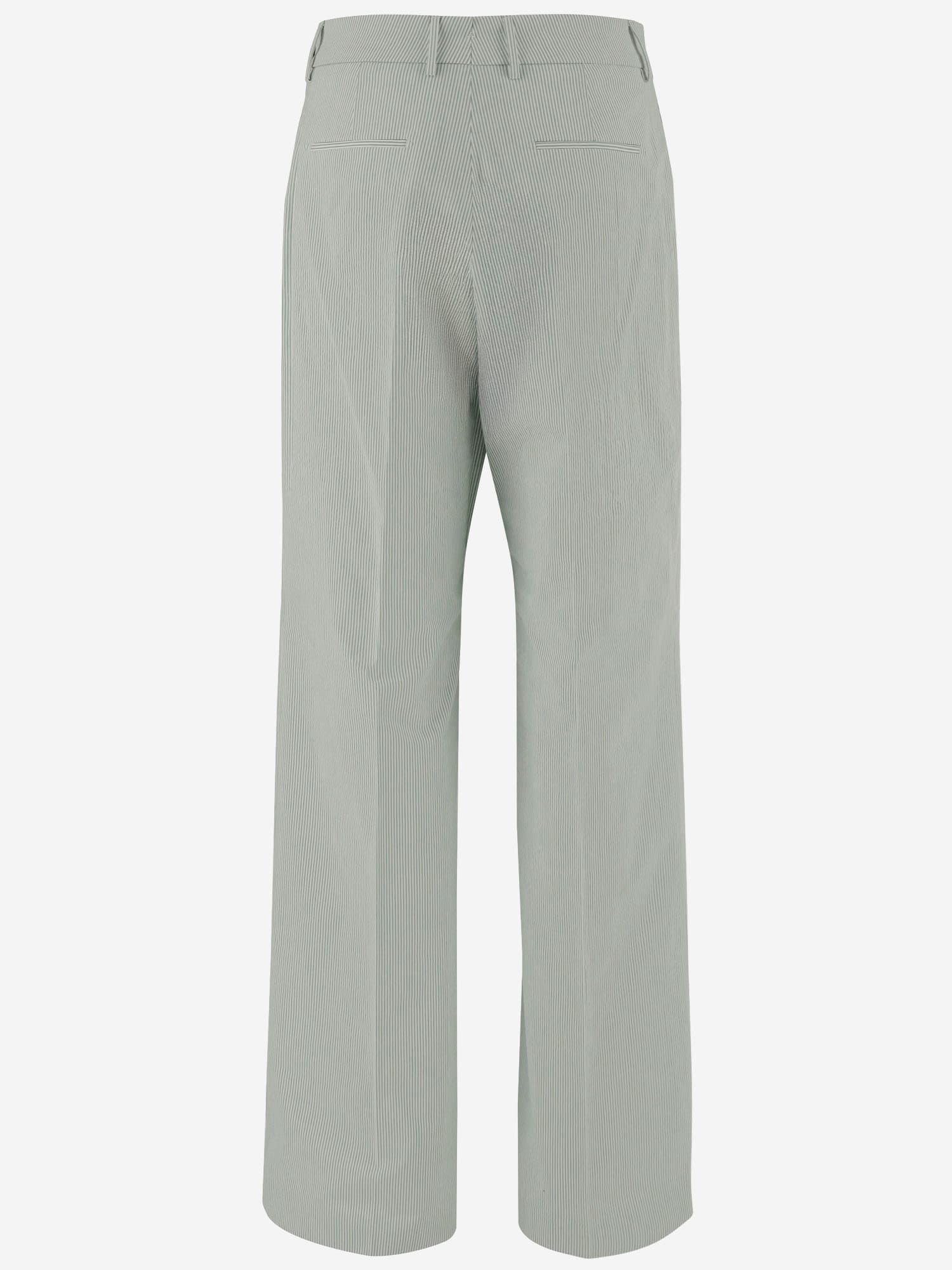 Berwich Stretch Cotton Blend Pants In Green
