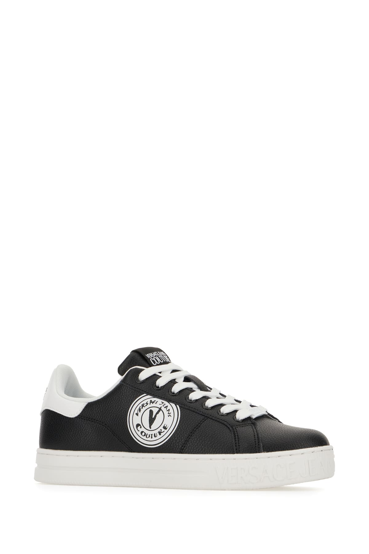 Versace Jeans Couture Logo Sneakers In Black
