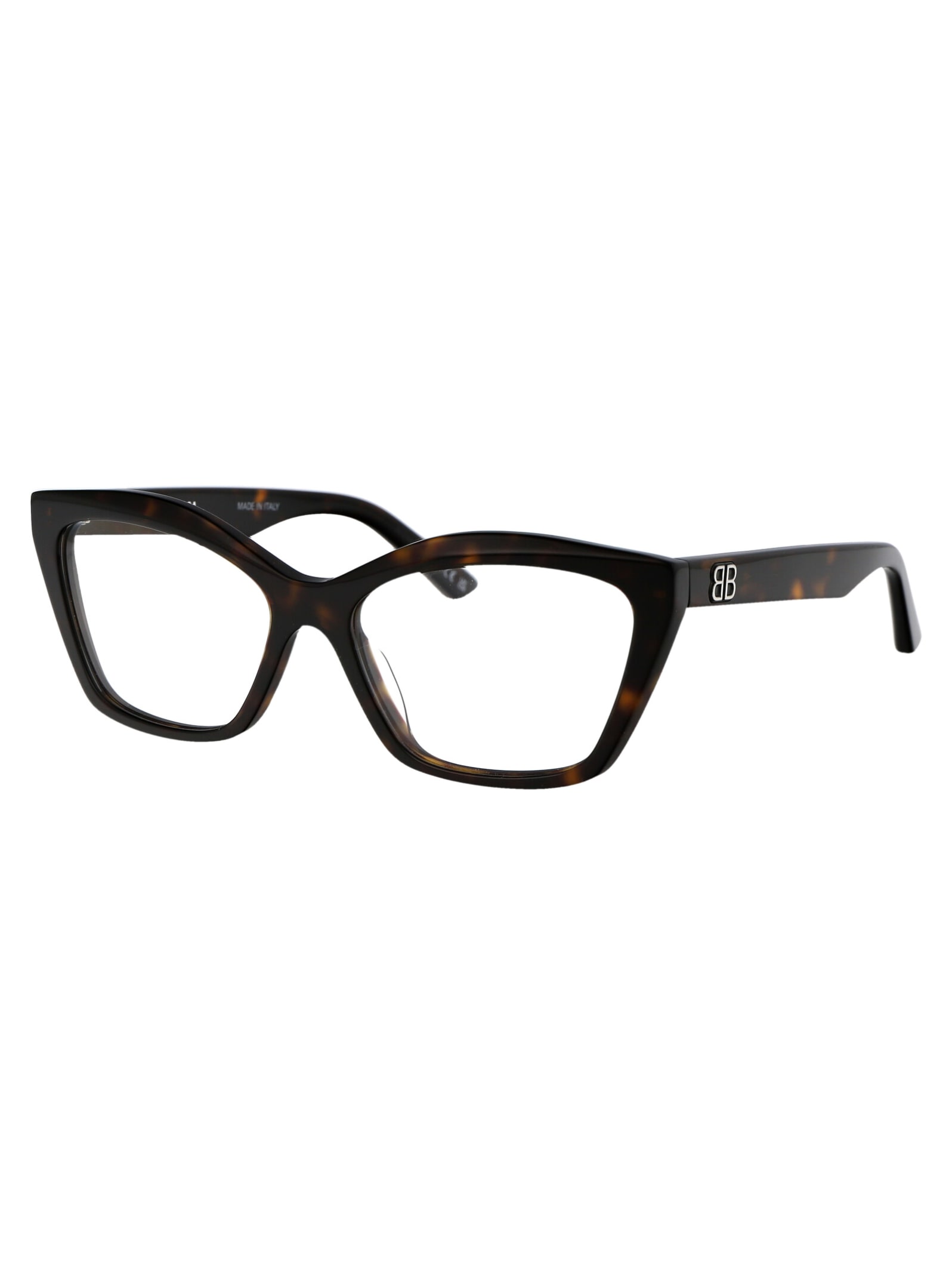 Shop Balenciaga Bb0342o Glasses In 006 Havana Havana Transparent