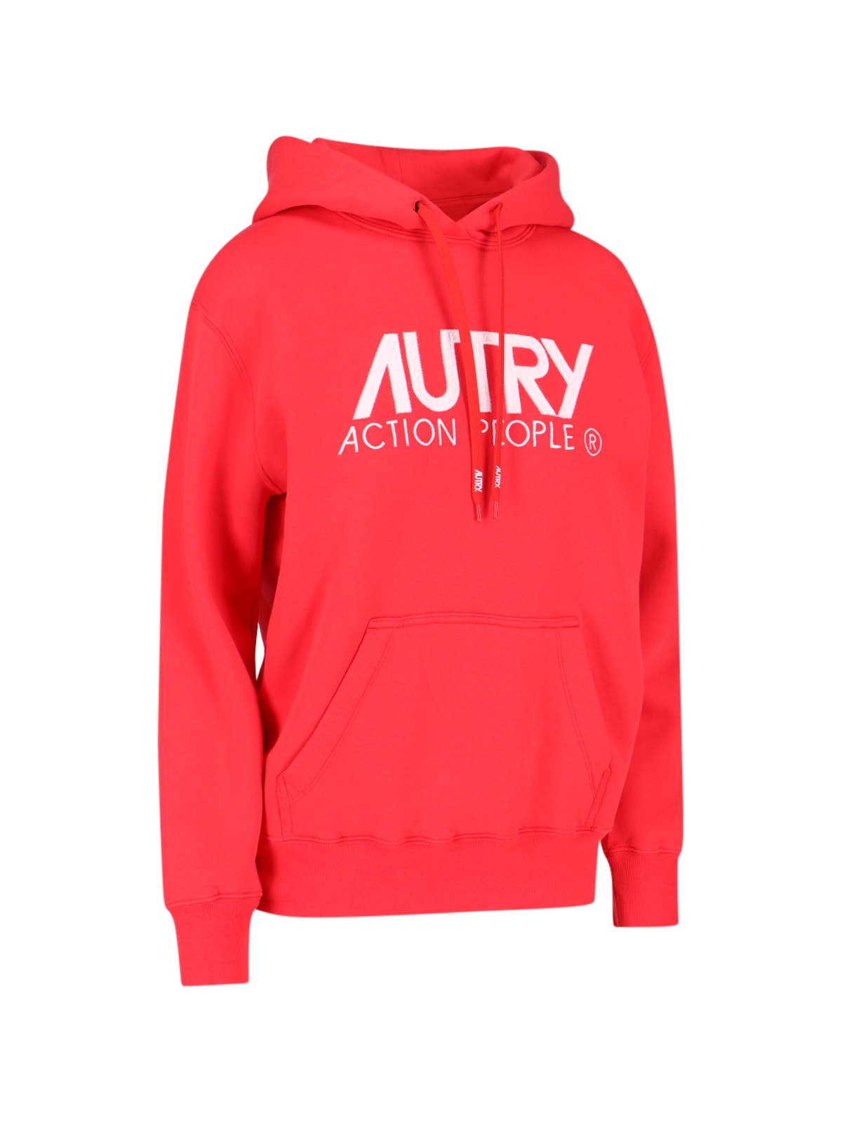 Shop Autry Logo Hoodie In Red