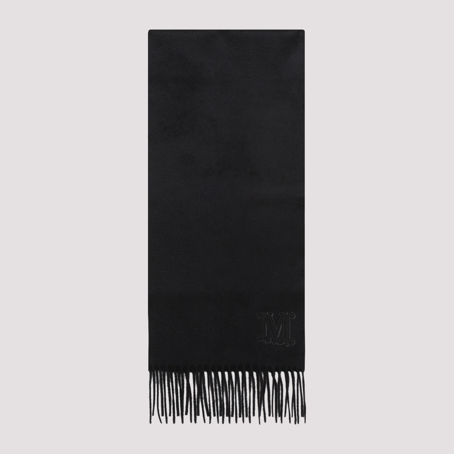 Shop Max Mara Cashmere Dalia Scarf In Nero