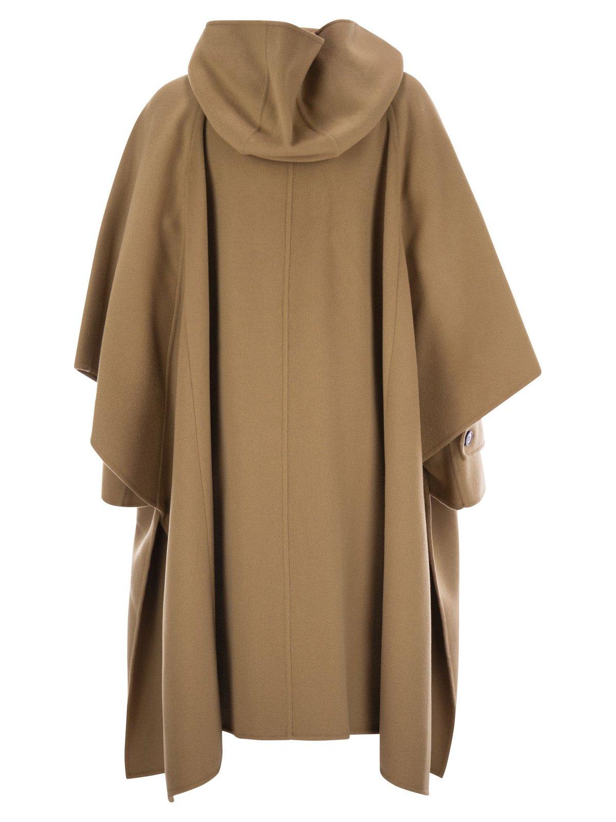 Shop Weekend Max Mara Oversized Hooded Coat In Cammello