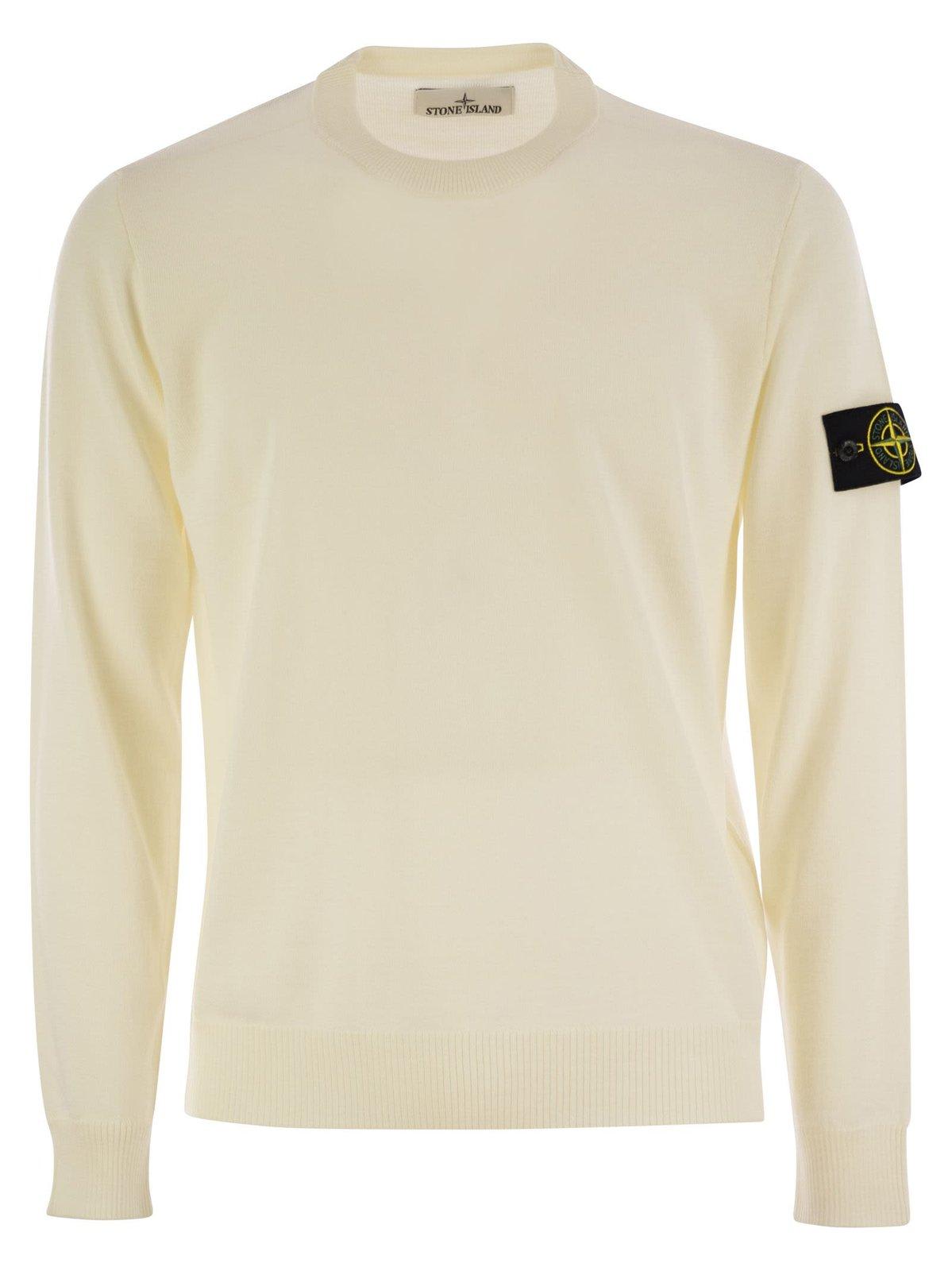 Logo Patch Crewneck Knitted Jumper