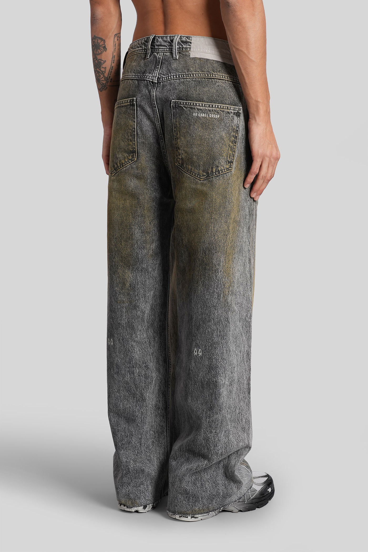 44 Label Group Jeans In Grey Cotton In Gray