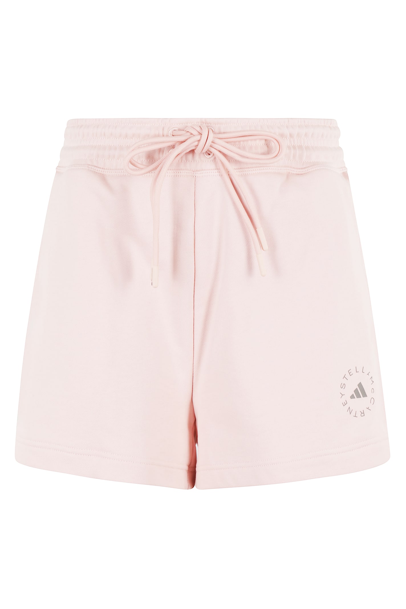 Shop Adidas By Stella Mccartney Logo Shorts In Vappnk
