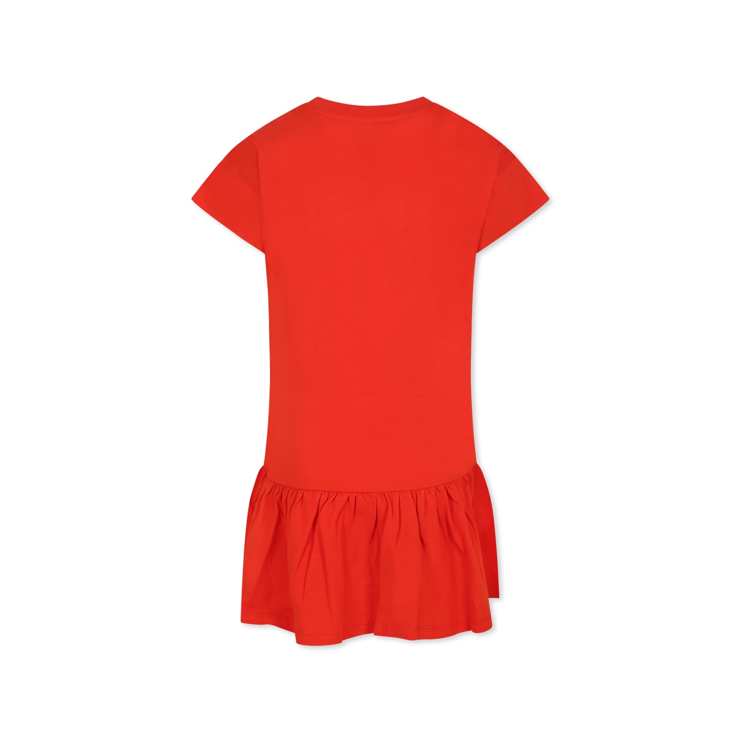 Kenzo Short Sleeve Dress In Red