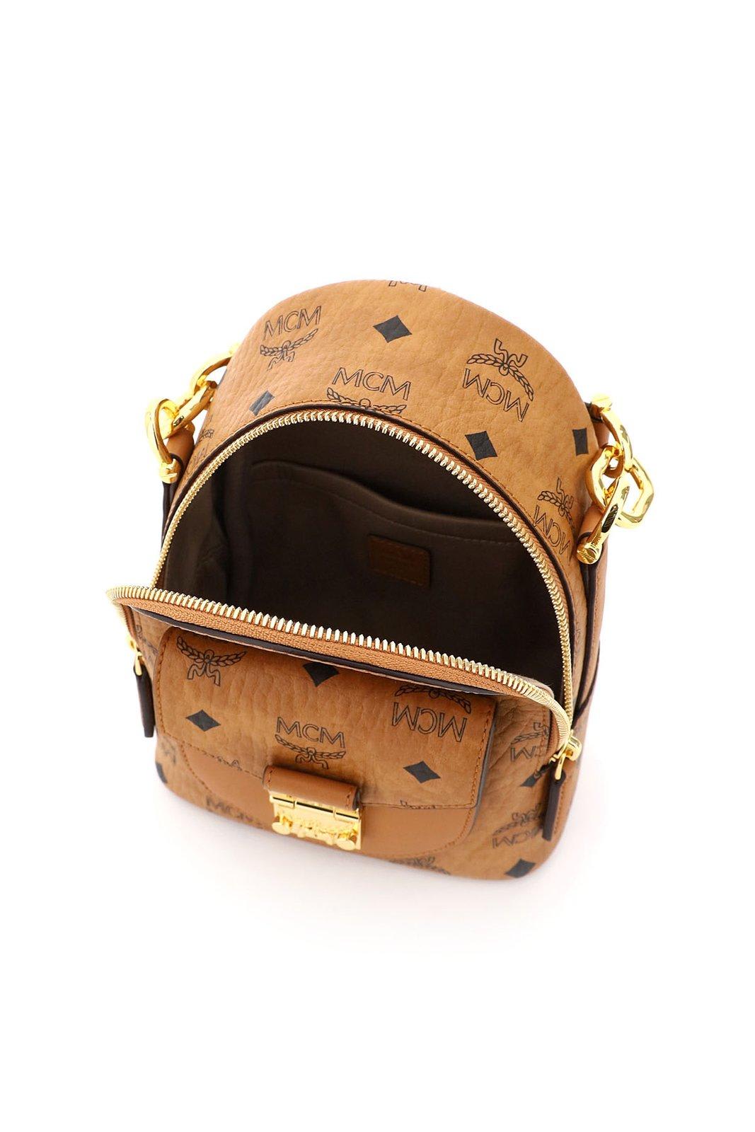 Mcm Xmini Patricia Backpack In Brown ModeSens