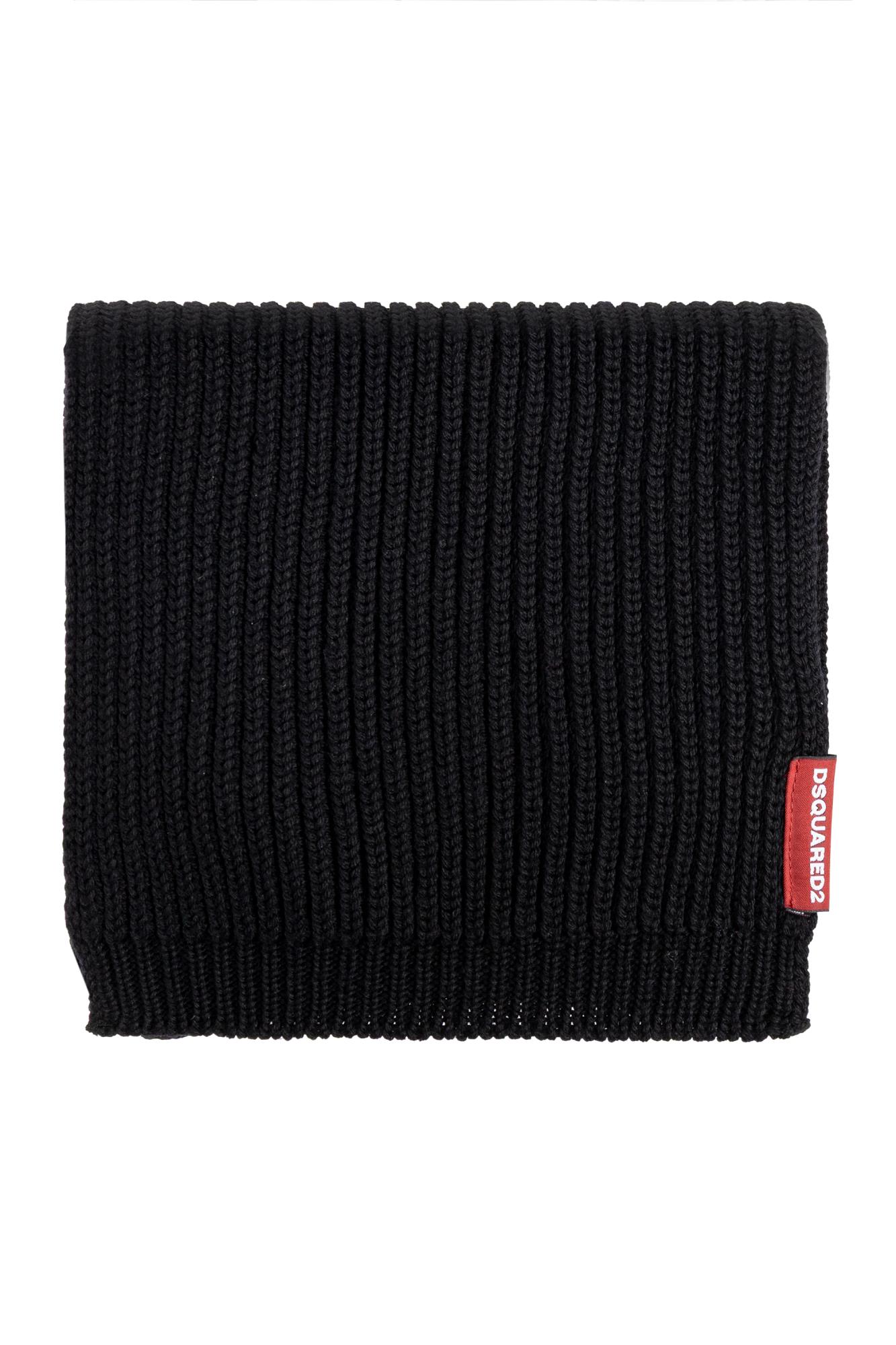 Dsquared2 Set Aus Gerippter Beanie Und Schal In Black