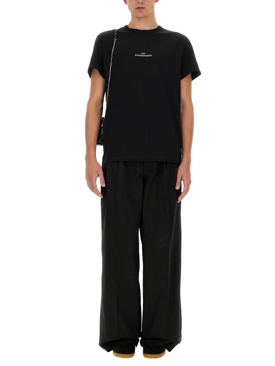 Shop Maison Margiela Skater Chino Pants In Black