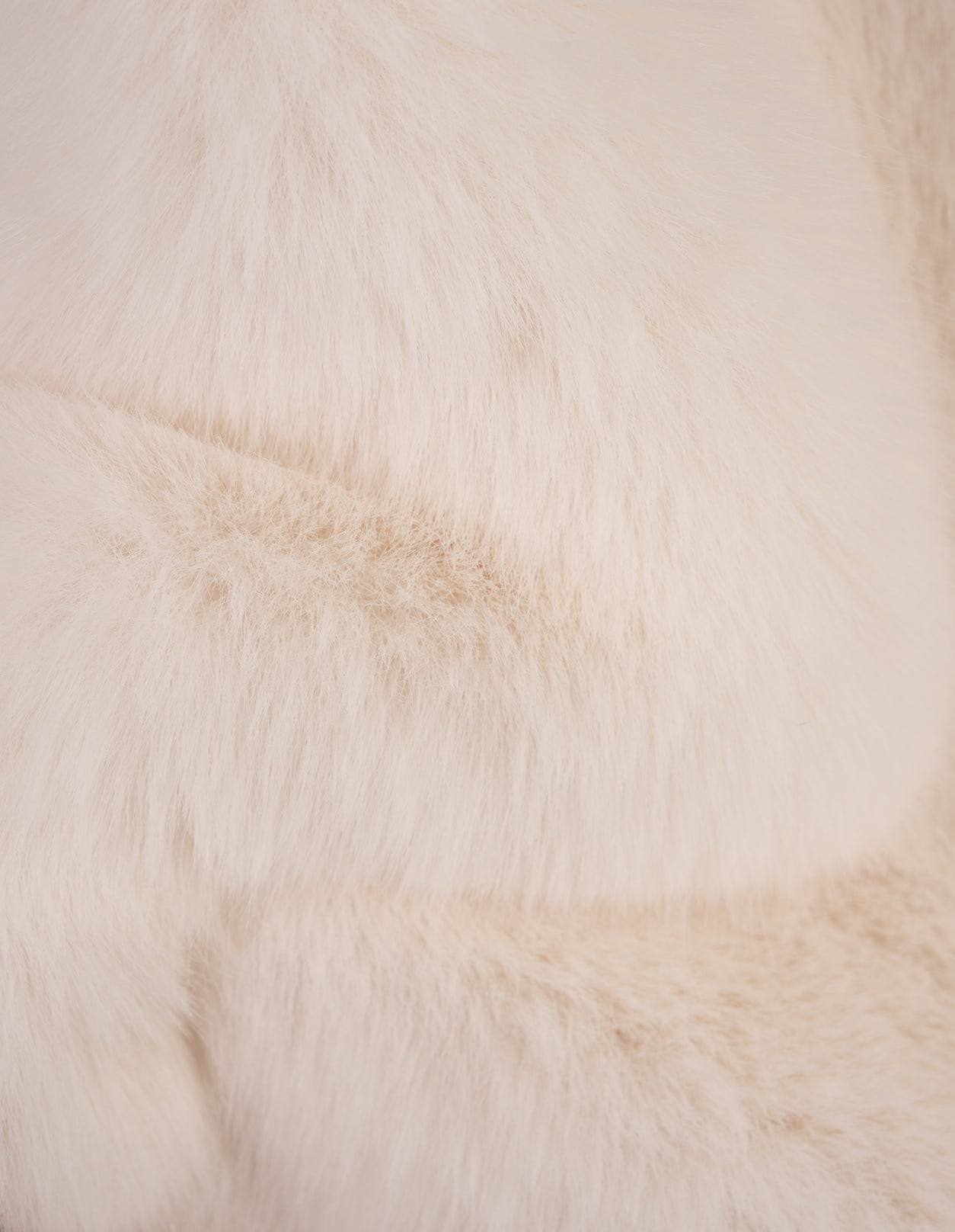 Shop Giuseppe Di Morabito Long White Faux Fur Coat With Brooch