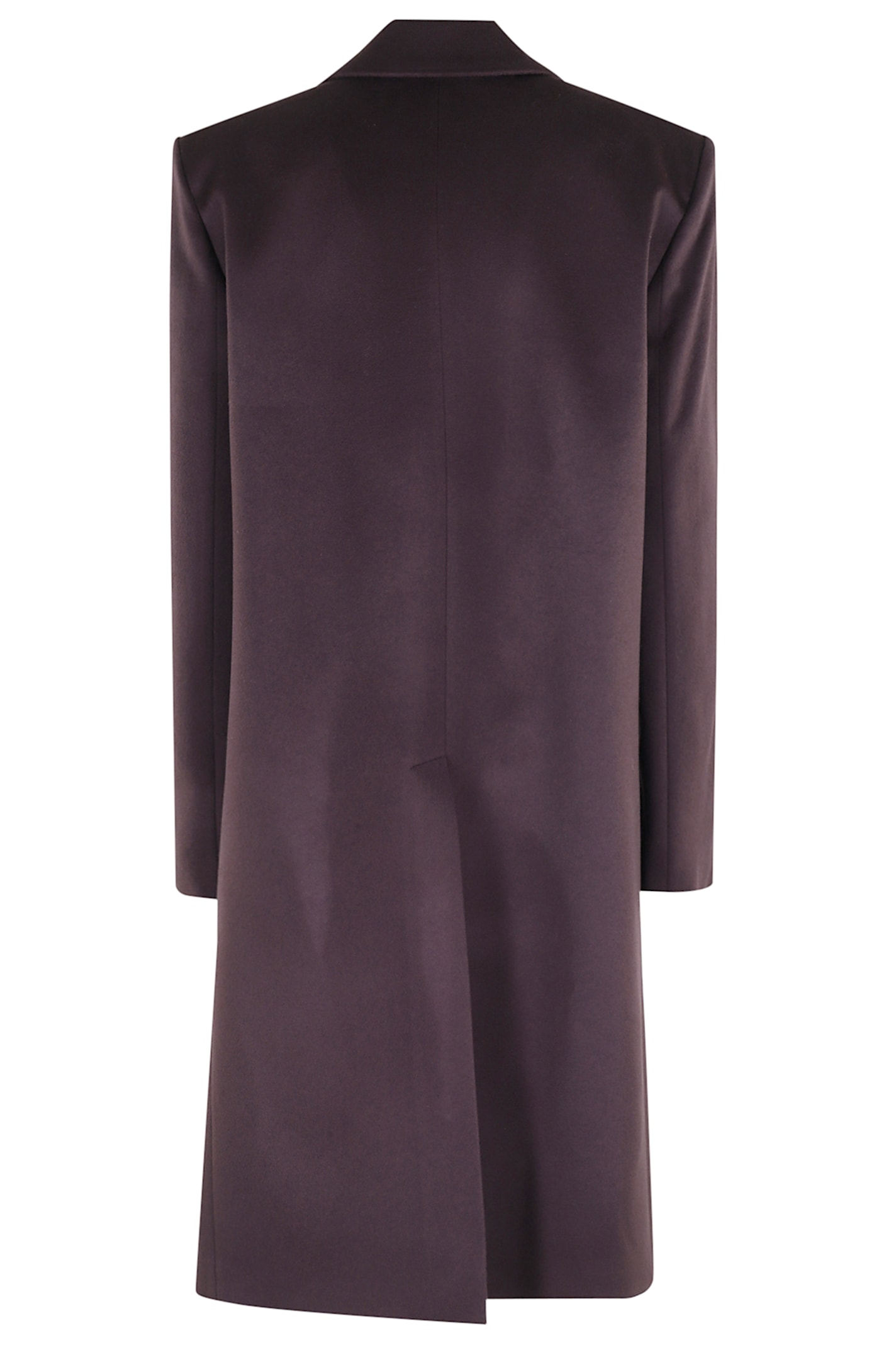Federica Tosi Structured Eggplant Overcoat In Blue