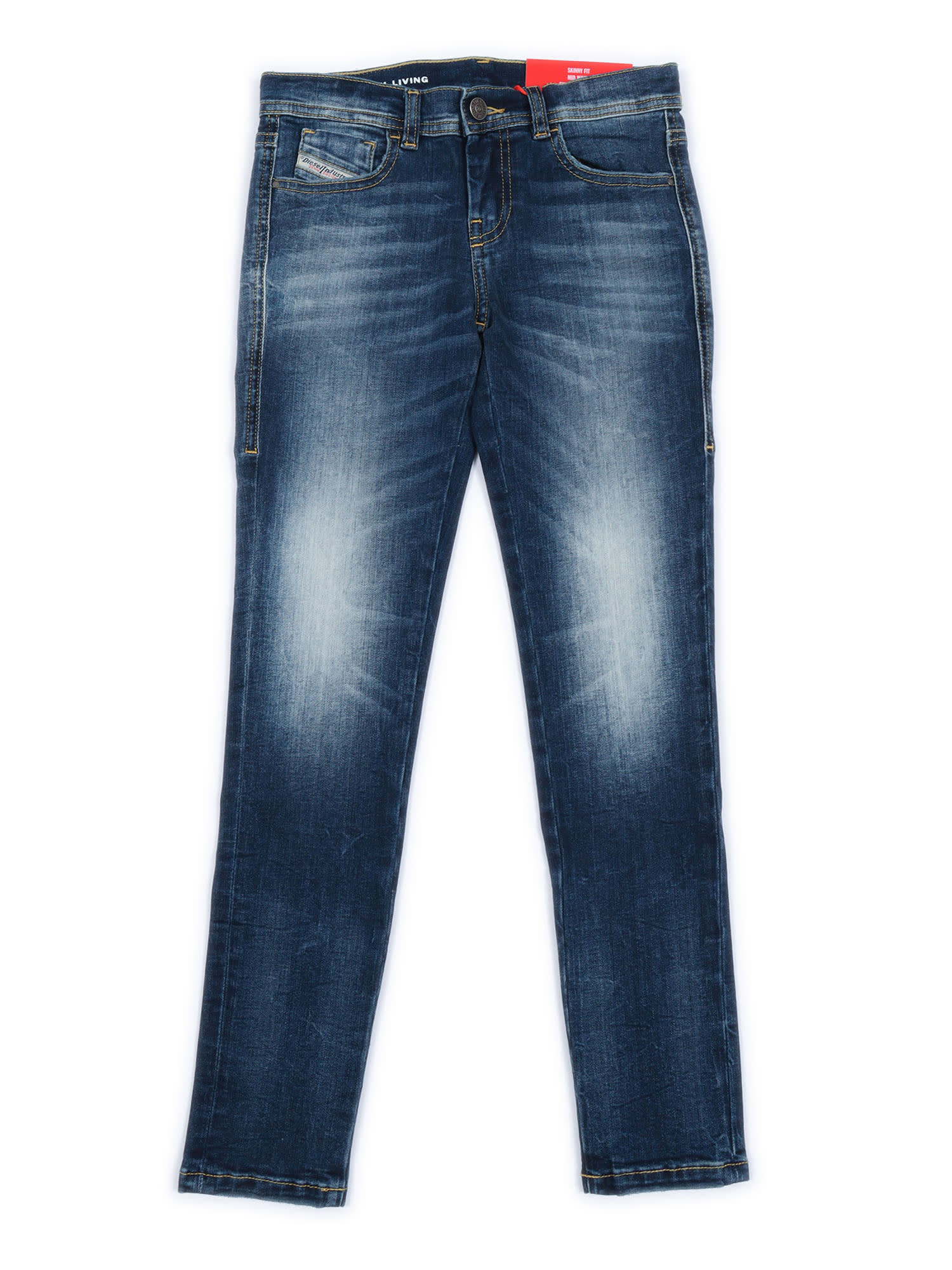 Diesel Faded-effect Jeans In Blue