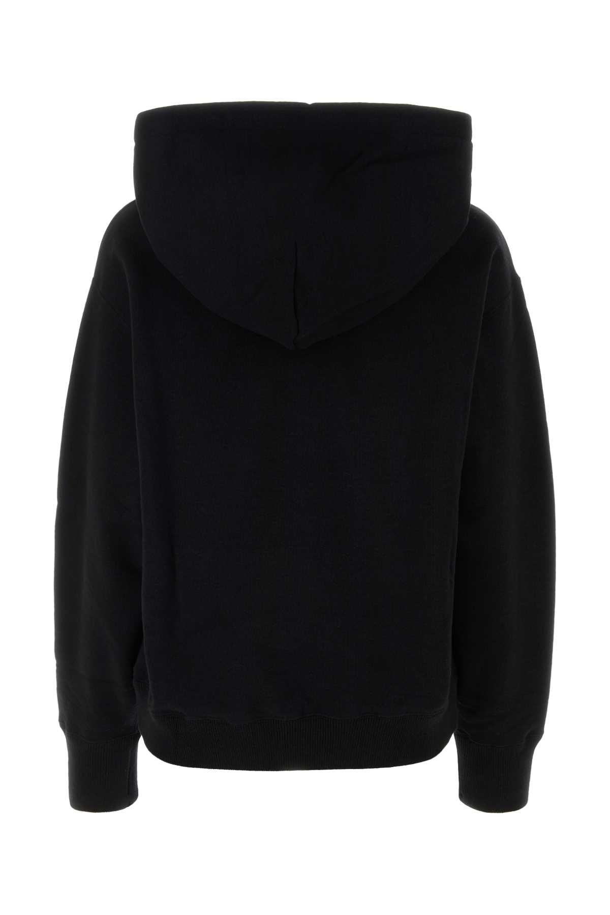 Shop Jil Sander Black Cotton Blend Sweatshirt In 001