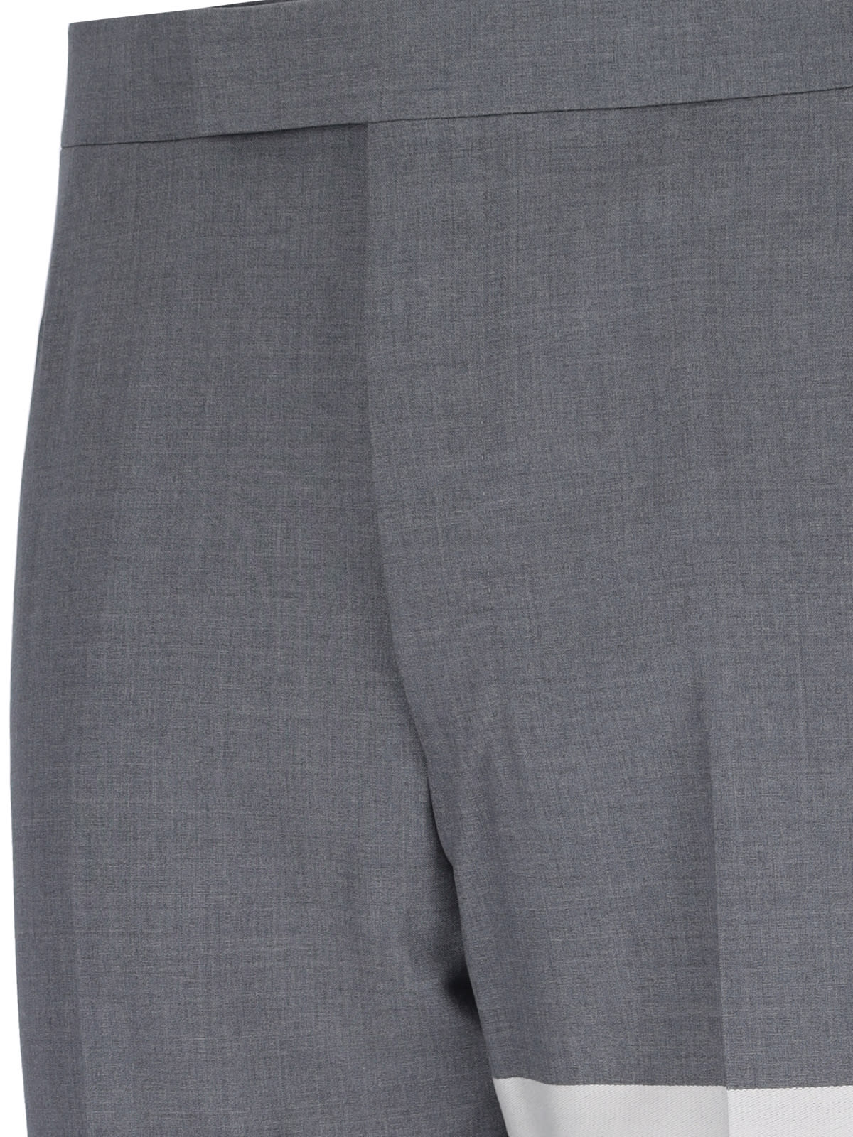 Shop Thom Browne 4-bar Trousers In Gray