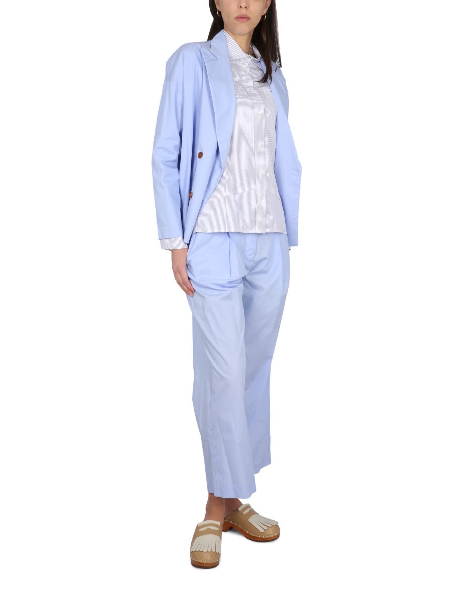 Jejia Charlotte Double-breasted Blazer In Azure