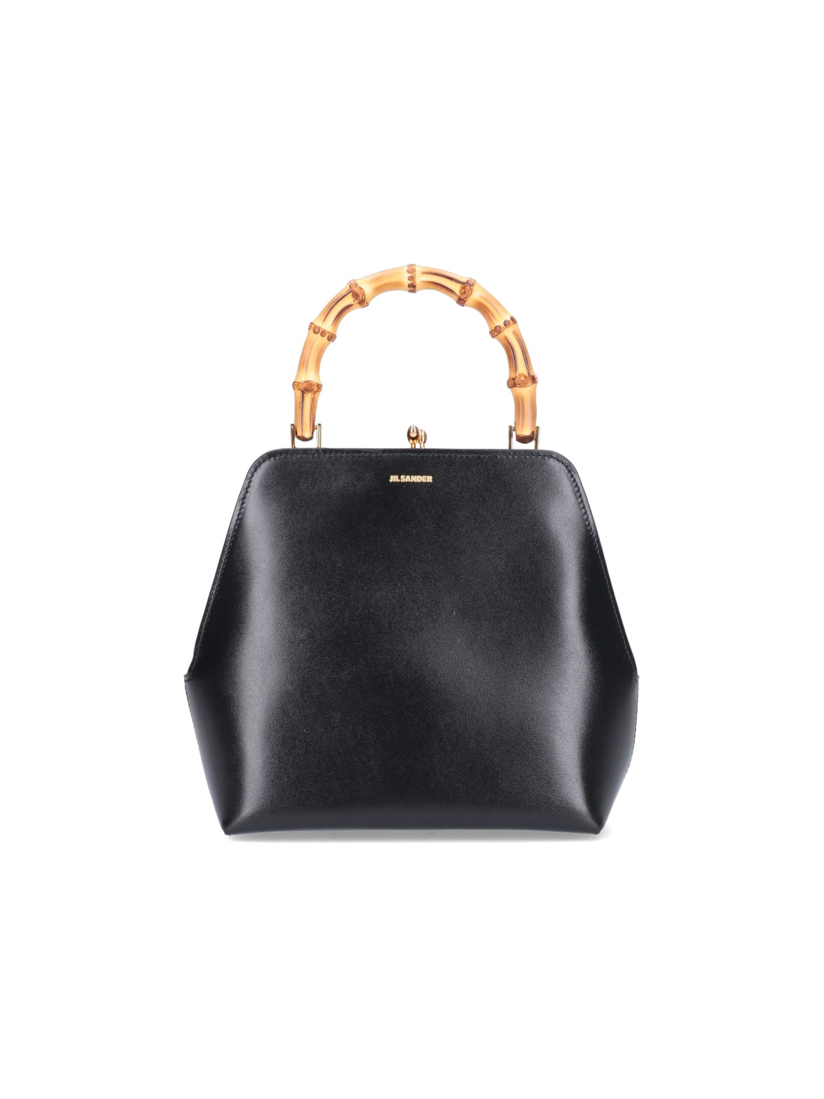 Shop Jil Sander Small Goji Bamboo Bag In Black