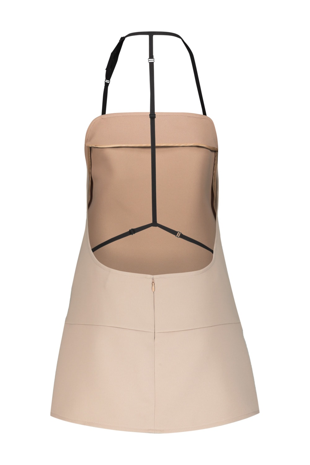 Shop Courrèges Backless Twill Dress