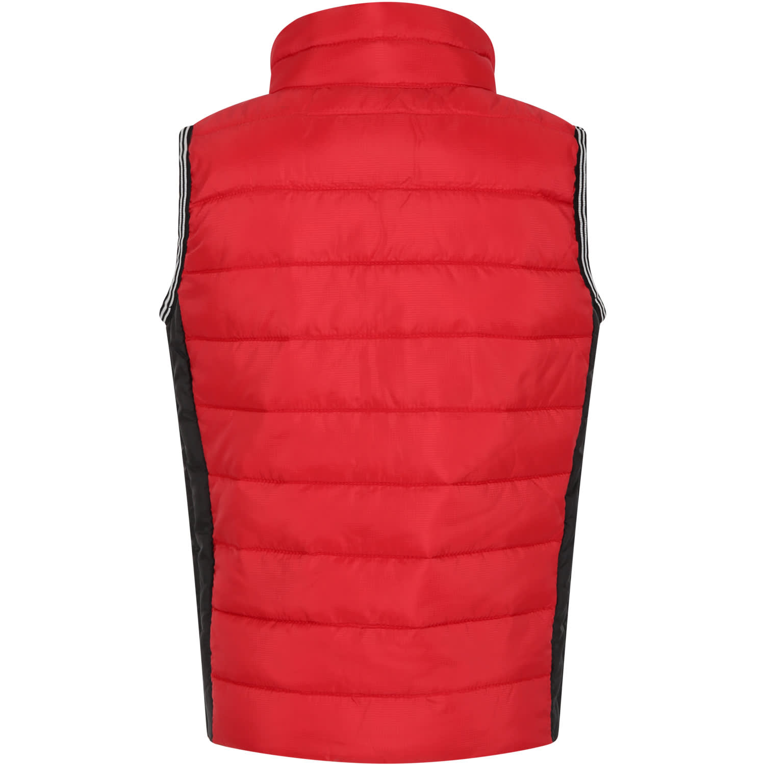 Shop Diesel Red Gilet For Boy With Logo
