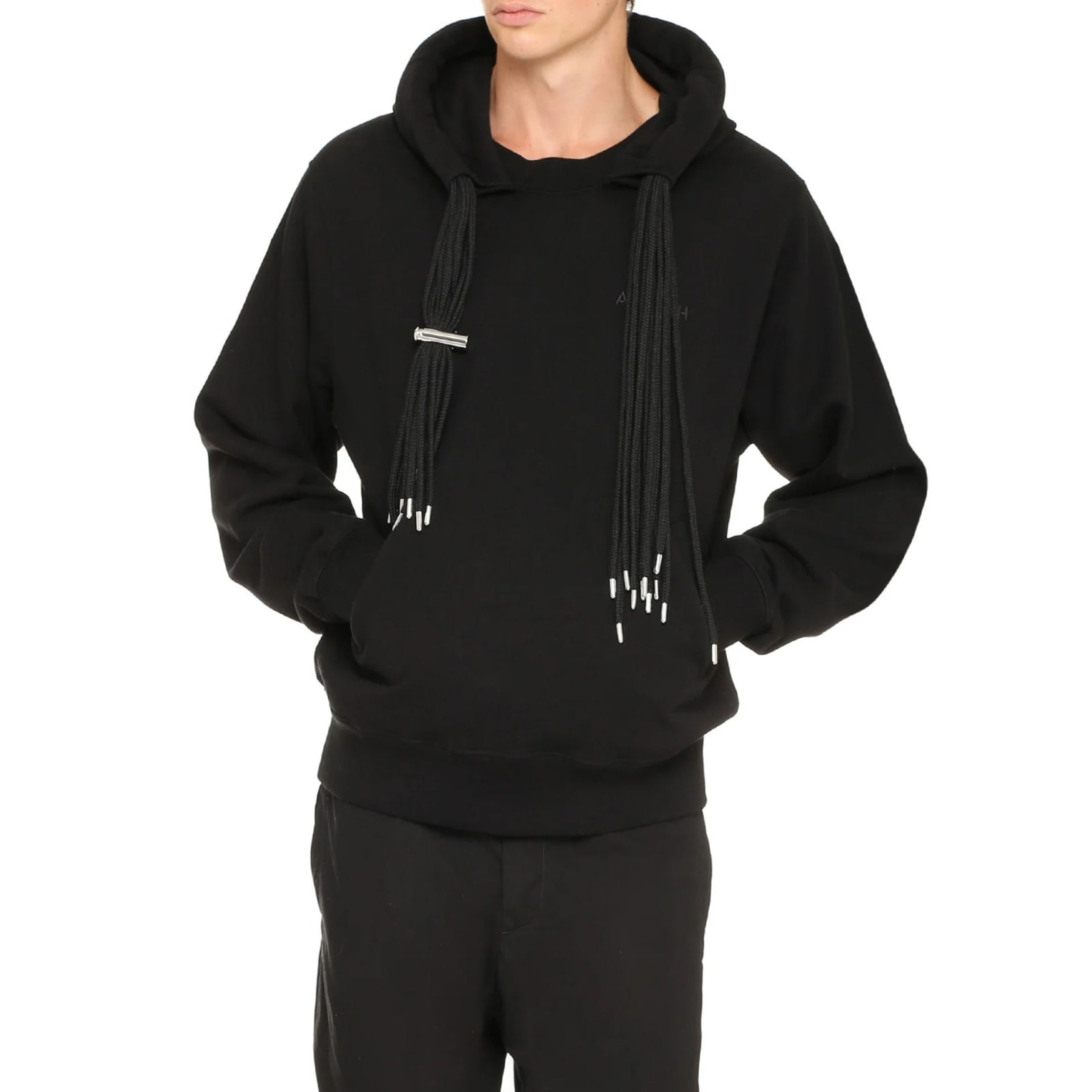 Shop Ambush Logo Hooded Sweatshirt In Black