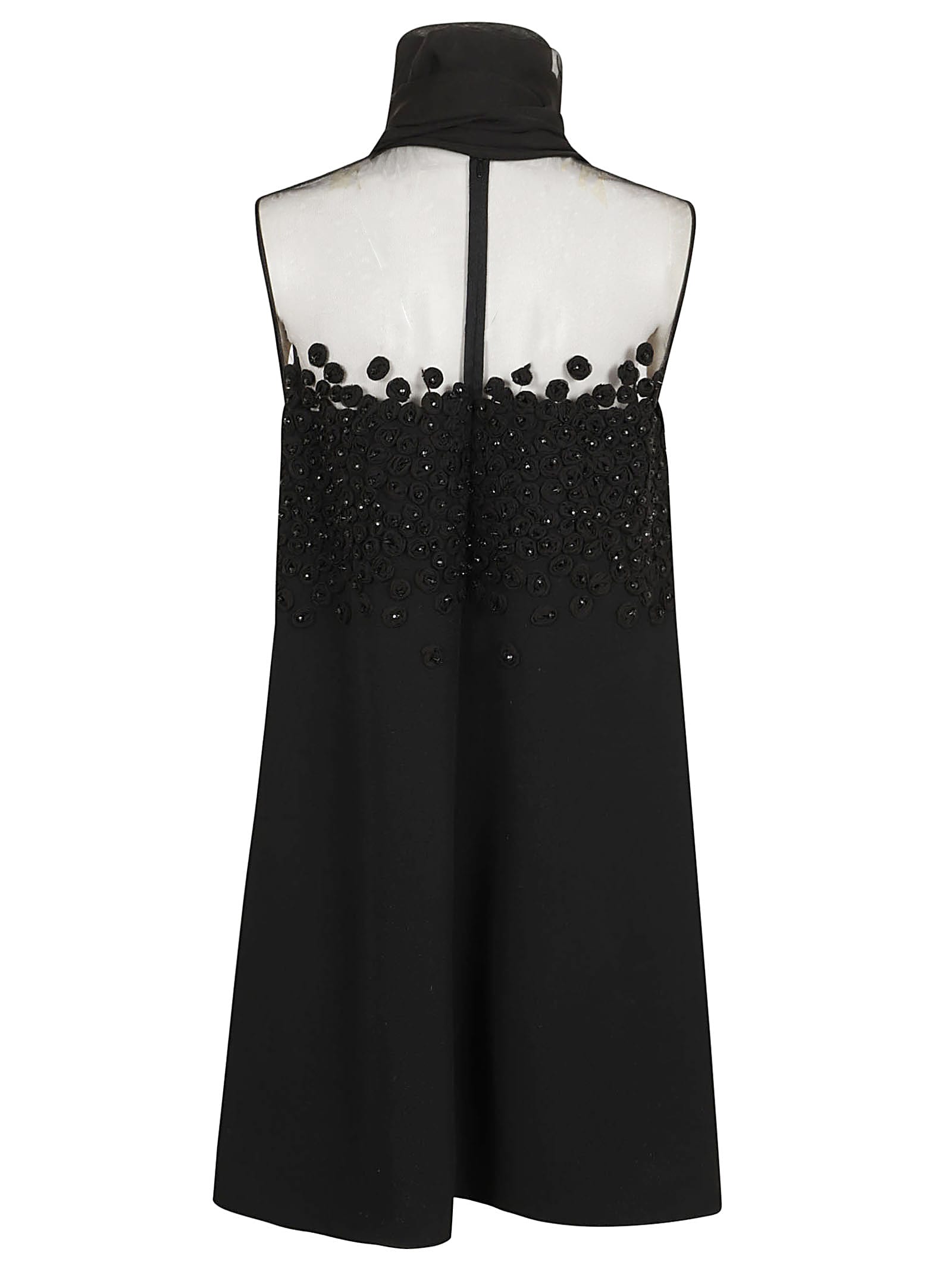 Shop Valentino Dress - Embroidered In No Nero