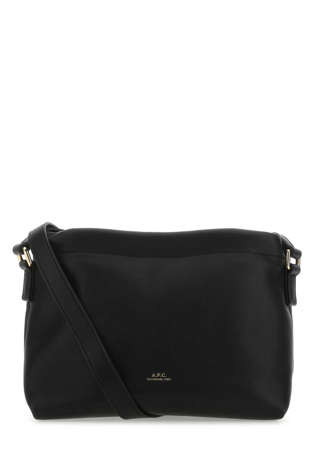 A. P.C. Black Synthetic Leather Ninon Crossbody Bag