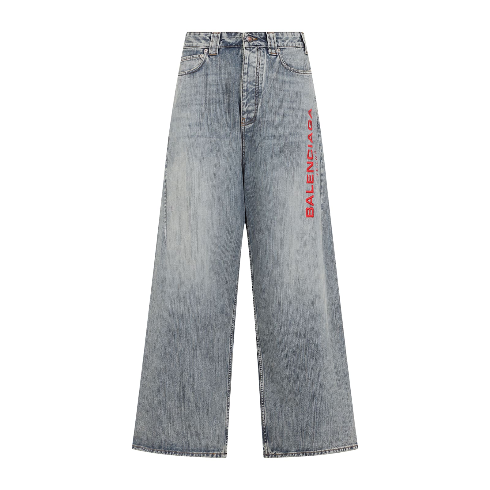 Balenciaga Men's Baggy Pants In Blue