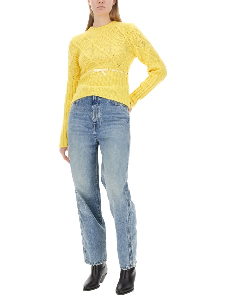 Shop Cormio Wool Jersey. In Yellow