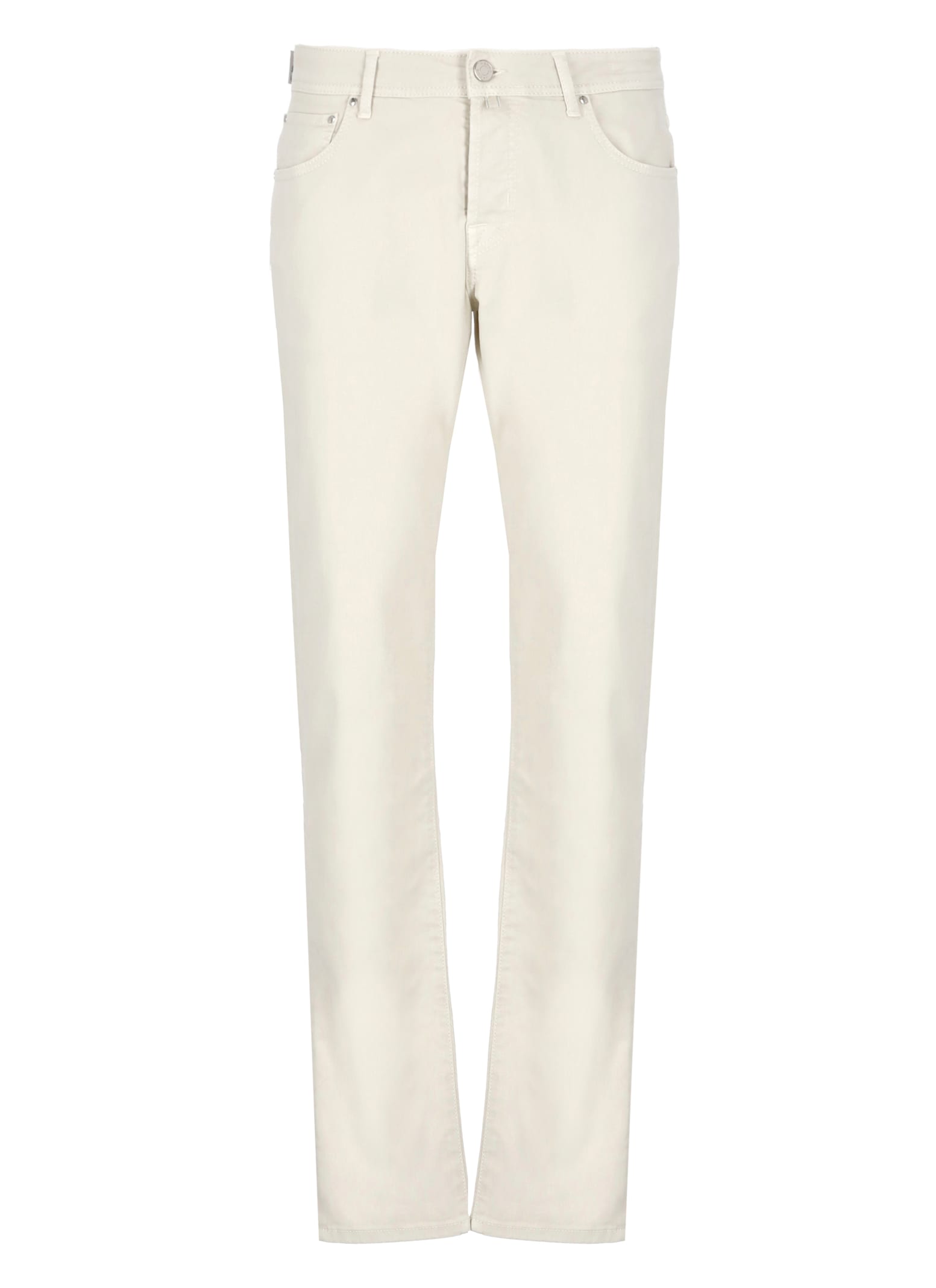 Shop Jacob Cohen Nick Slim Jeans In Ivory