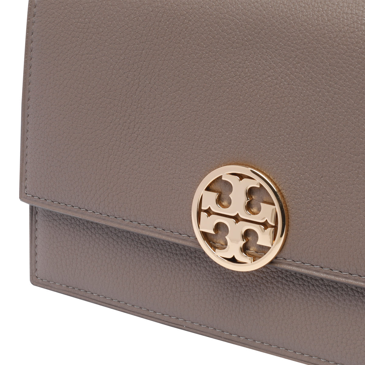 Shop Tory Burch Miller Shoulder Bag In Beige