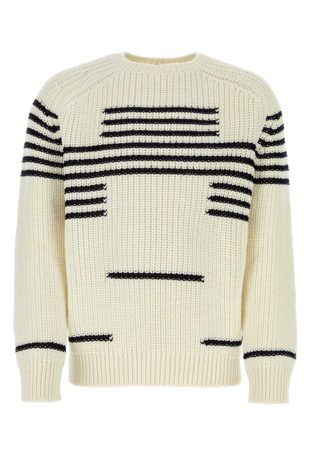 Ivory Wool Blend Sweater