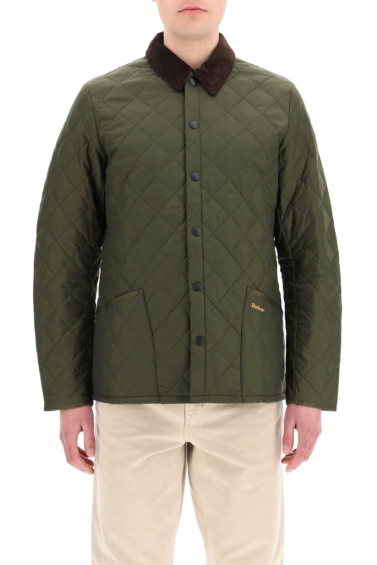 Barbour Heritage Liddesdale Padded Jacket In Green