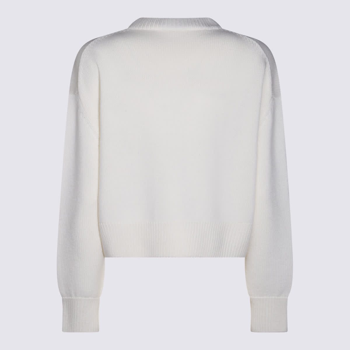 Shop Fabiana Filippi White Wool Knitwear