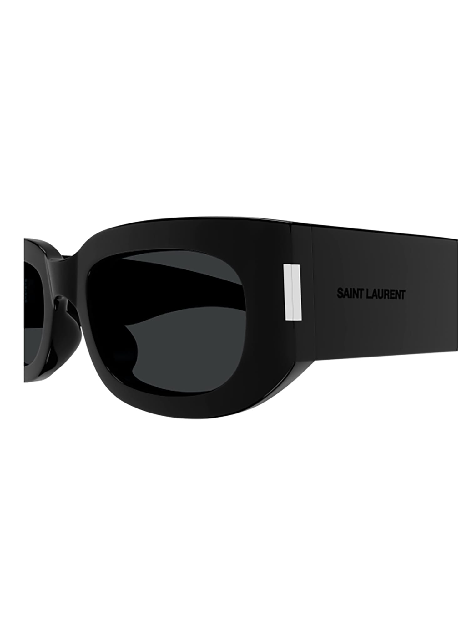 Shop Saint Laurent Sl 697 Sunglasses In Black Black Black